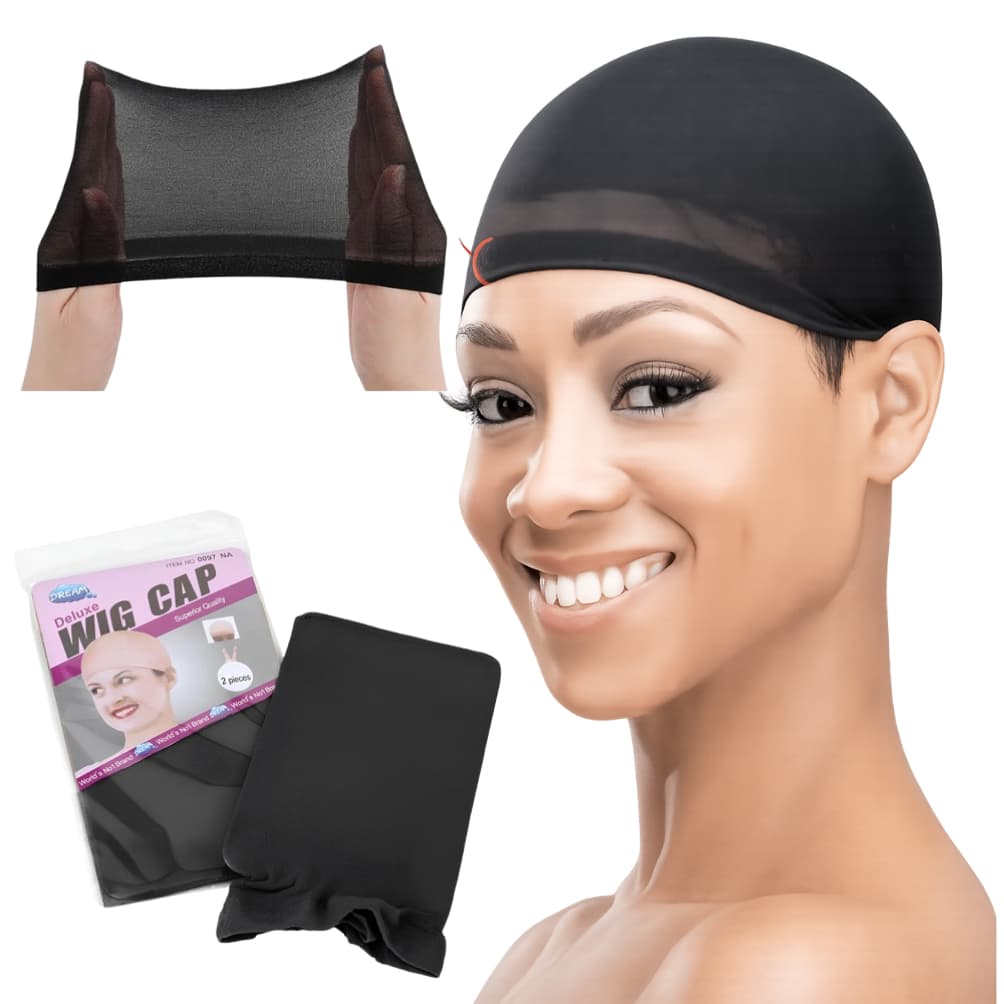 Kit 4 Toucas De Nero Wig Cap Para Lace Peruca Trança Respirável