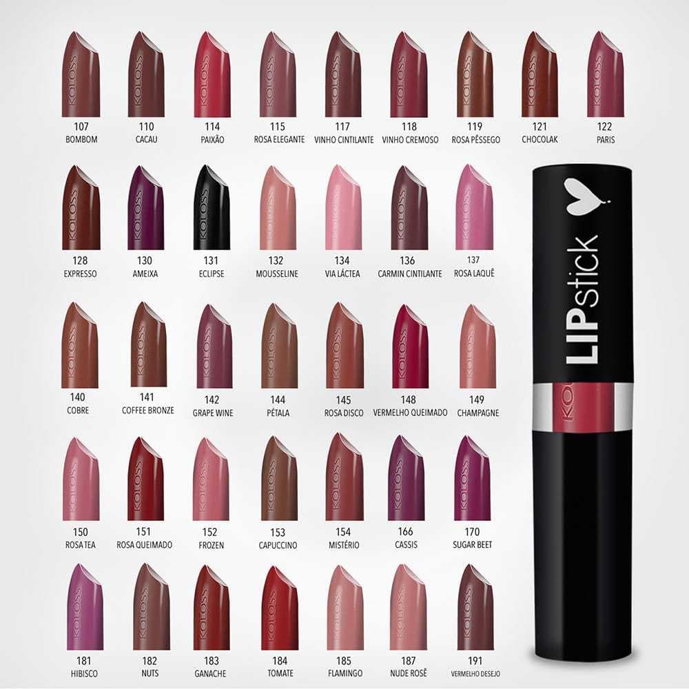 Koloss Batom Bala Lip Stick- Acabamento Cremoso