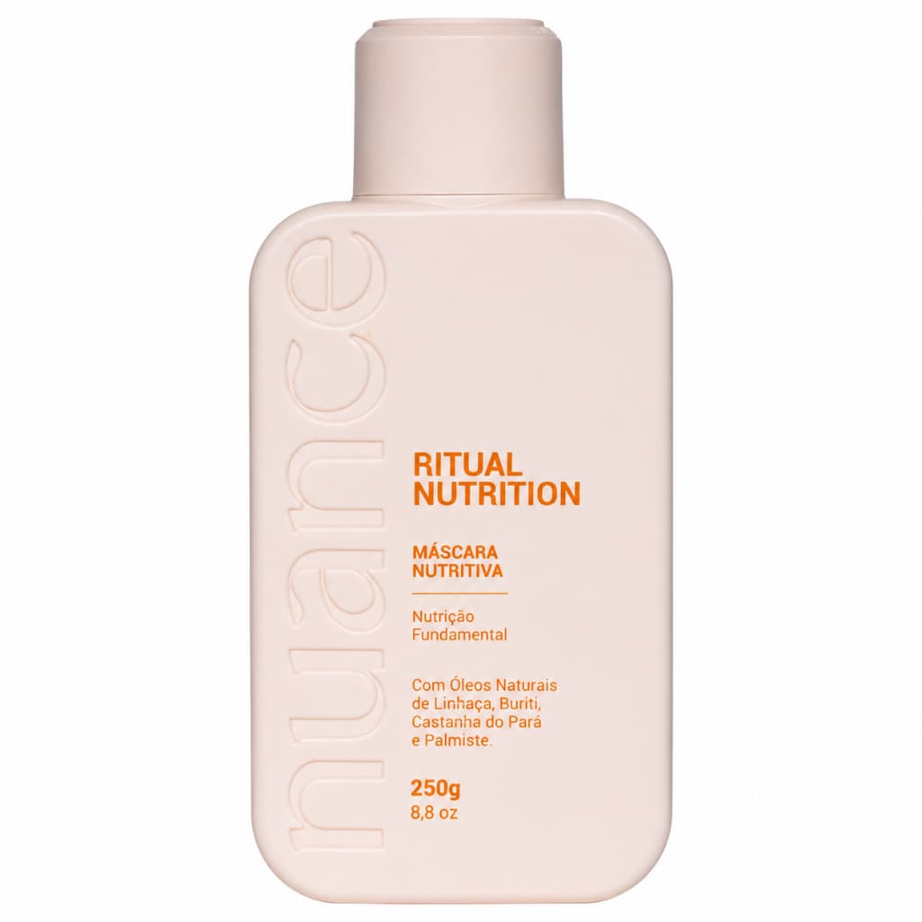 Máscara Capilar Nuance Ritual Nutrition 250g Nutrição Profunda com Óleos Naturais
