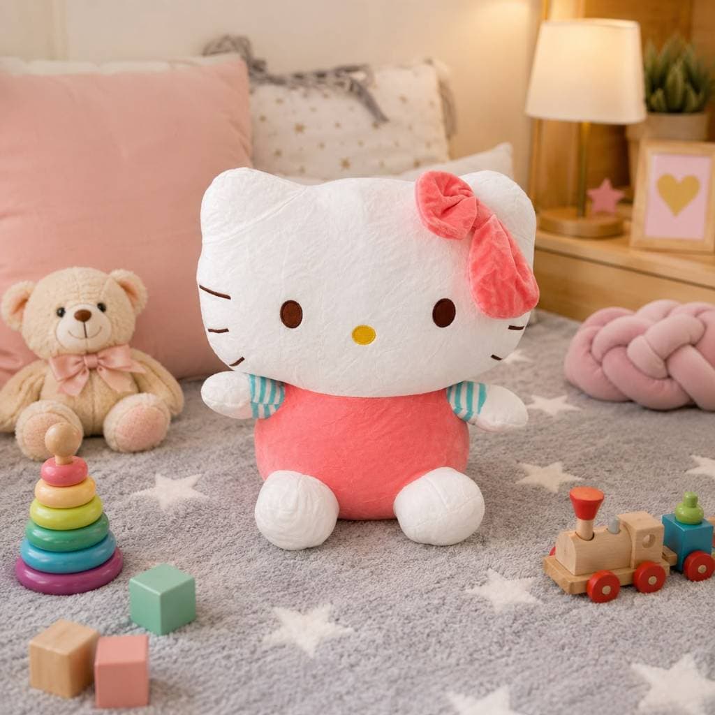 Pelúcia Hello Kitty 40cm Super Macio Antialérgico Brinquedos