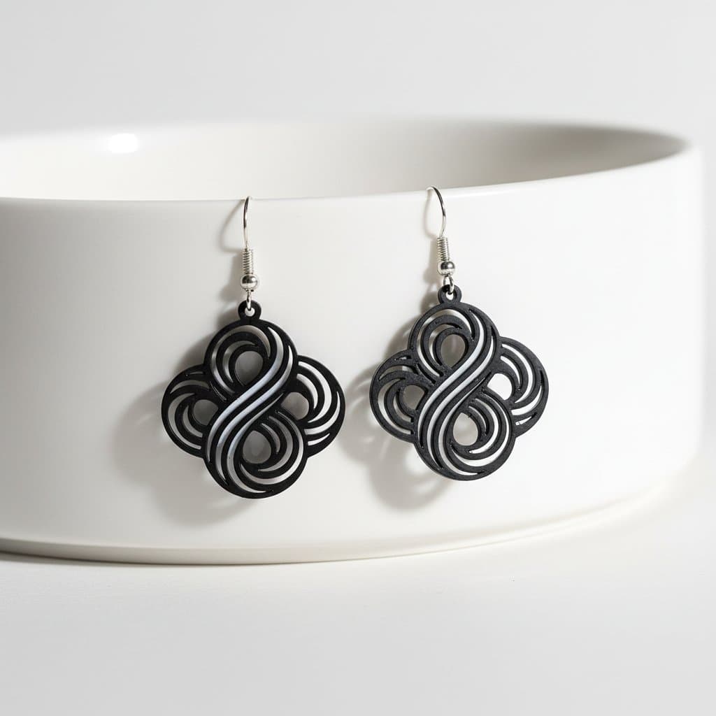 Brinco Nó Infinito do Amor Feminino | Delicado e Elegante