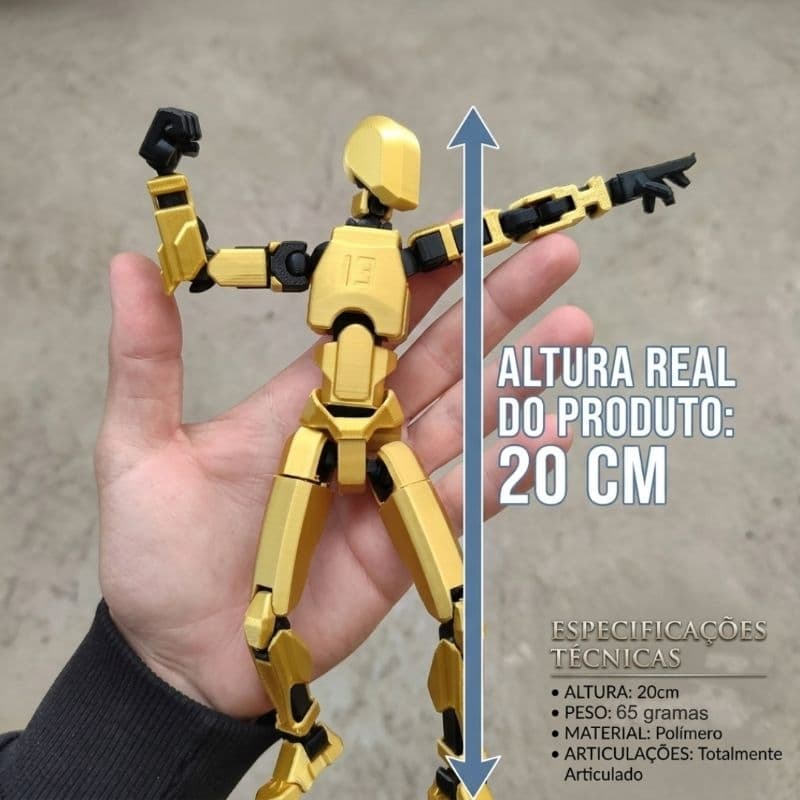 Boneco Articulado Robo Dummy 13 Brinquedo