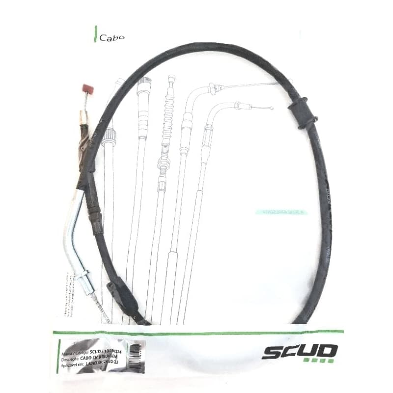 Cabo Embreagem Yamaha Lander 250 Ano 20/25 SCUD Original
