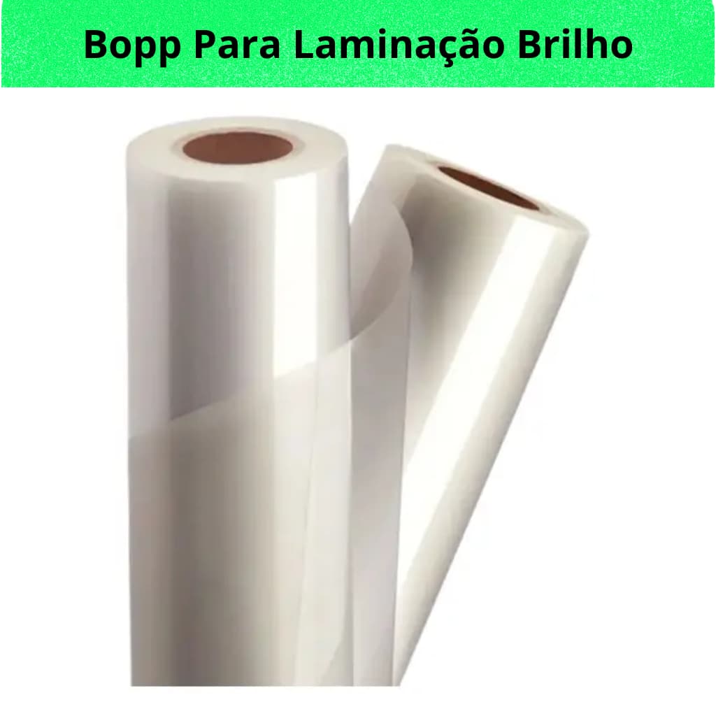 Bopp Para Laminação Brilho A4 Rolo Profissional Capa De Caderno Encadernação Protetor Termolaminadora