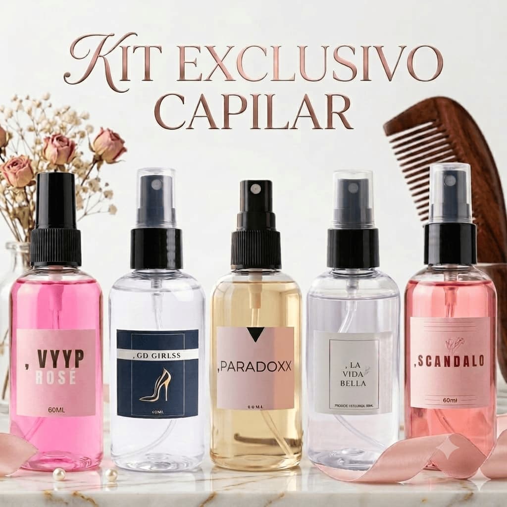 PERFUMES CAPILARES LUXO COLLECTON FEMININOS CABELOS PERFUMADOS AROMAS EXCLUSIVOS