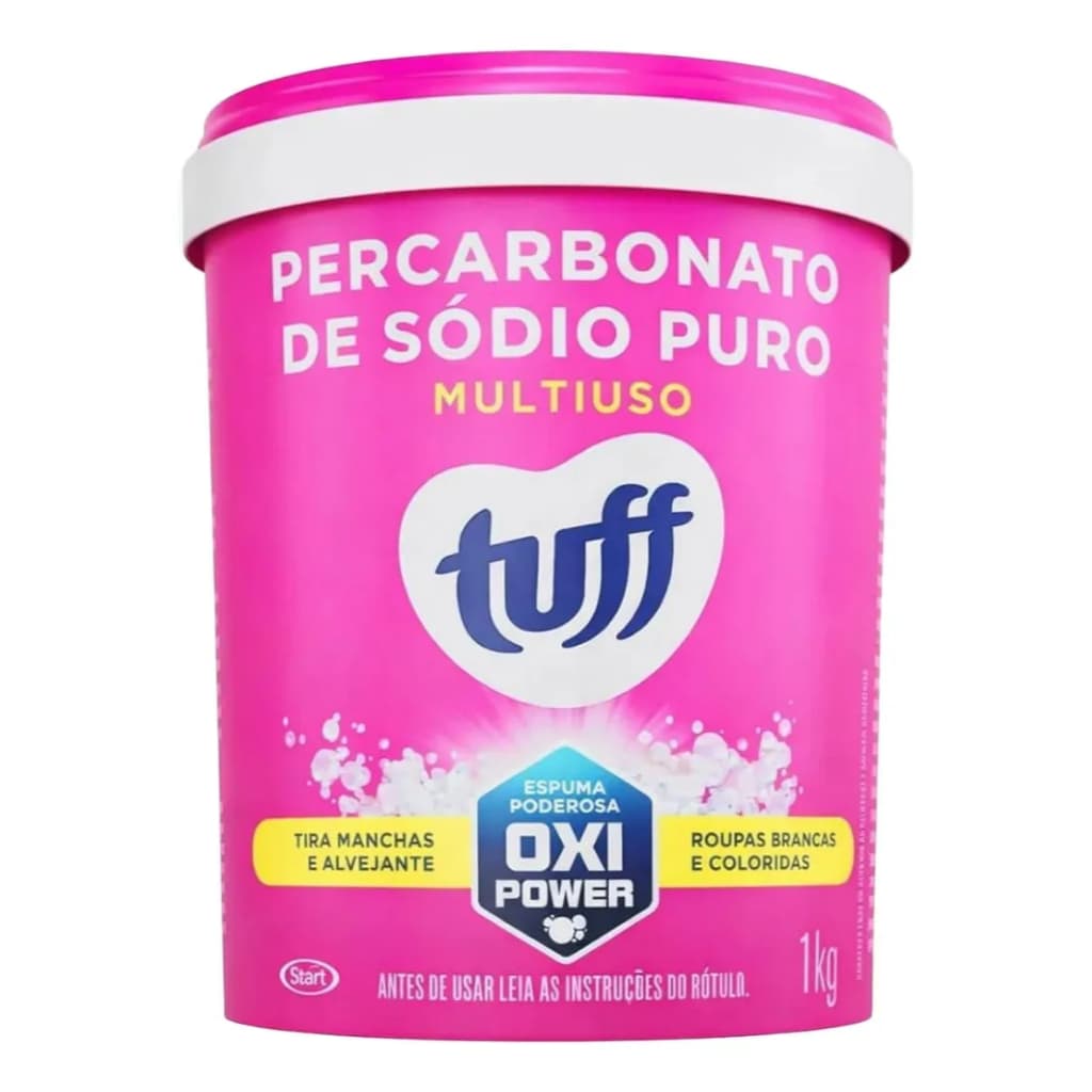 Percarbonato de Sódio Puro Tuff Multiuso 1kg – Oxi Power Removedor de Manchas