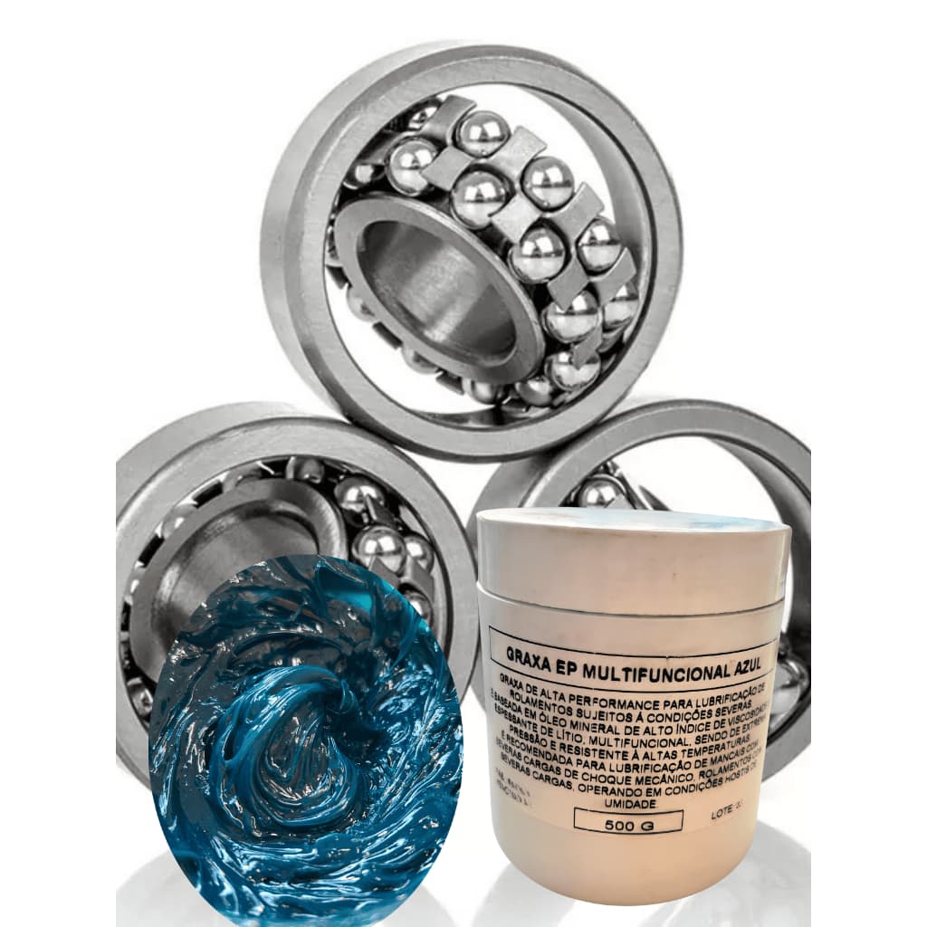 GRAXA AZUL MULTIFUNCIONAL EXTREMA PRESSÃO PARA ALTAS TEMPERATURAS 500 G