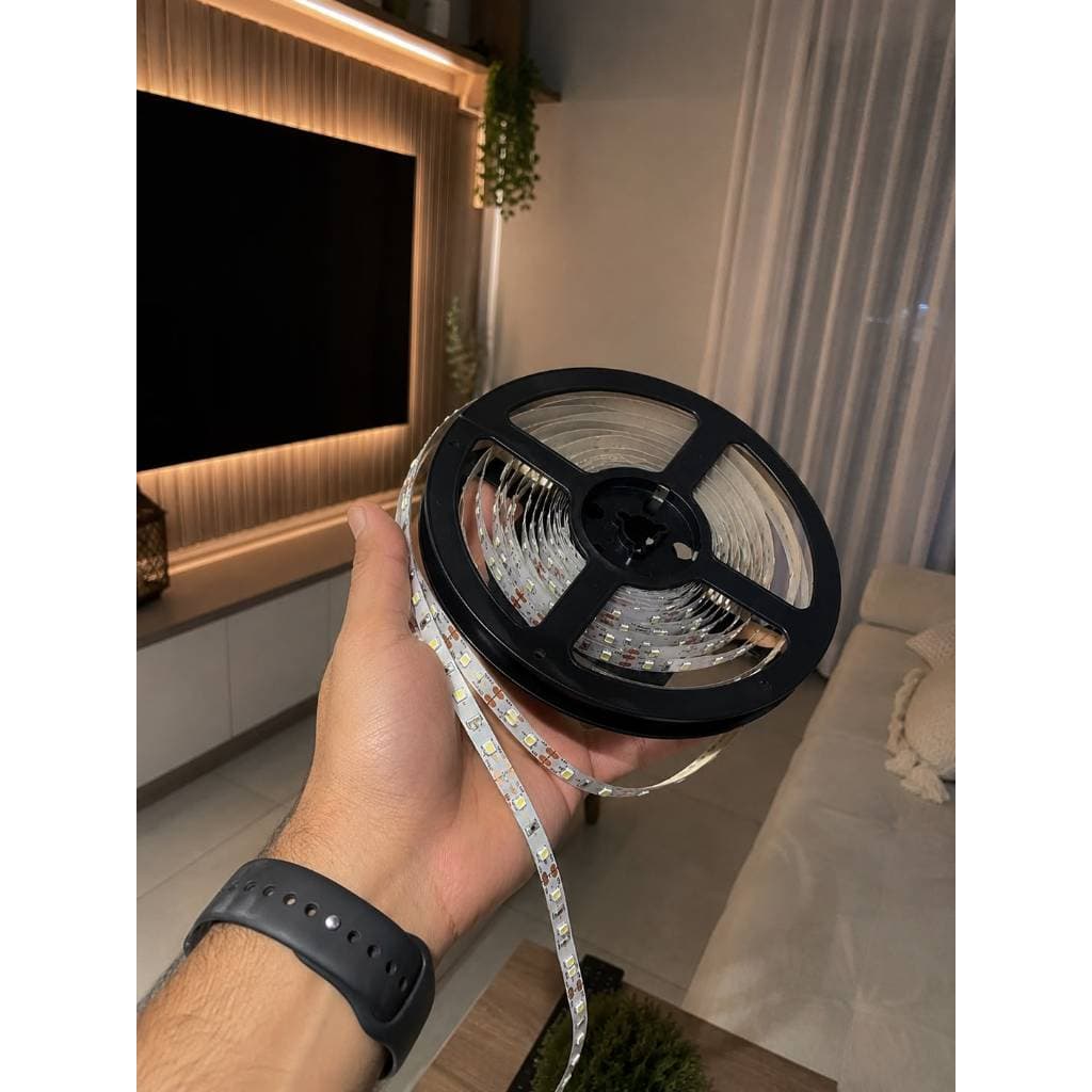 Fita de Led Branco Quente 24W 12v 5m ip20 3000k