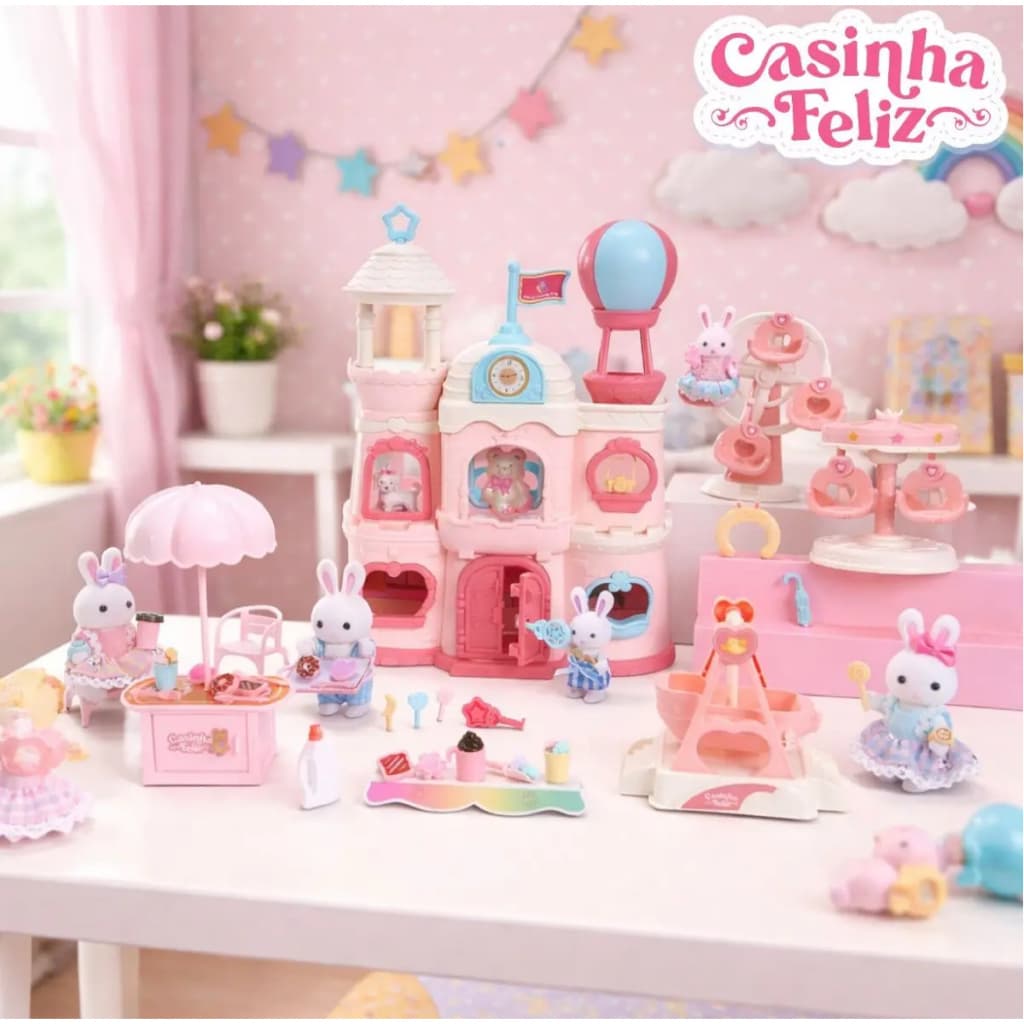 Coleção Palacio E Parque Encantado Acessórios Casinha Feliz Galindo Toys Zoop 39 Acessórios