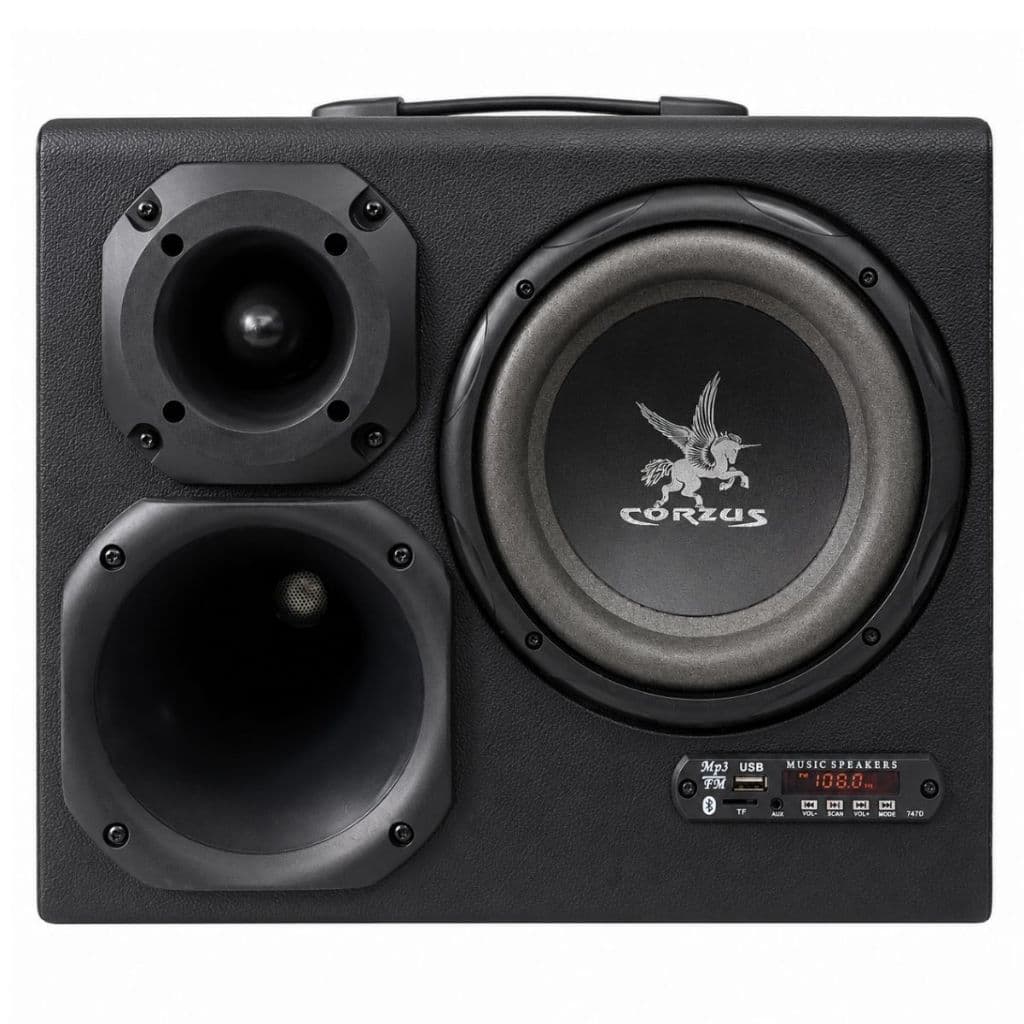 Caixa Amplificada Corzus Bluetooth Home & Car 2000w Portátil