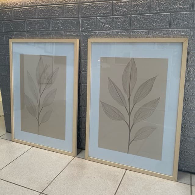 DUO QUADROS PERSONALIZADOS COM VIDRO