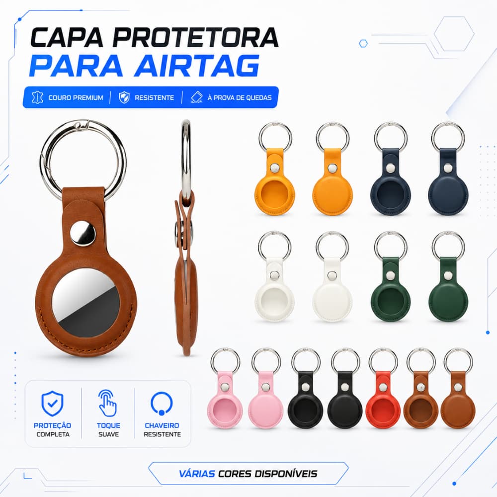 Capa com Chaveiro para Airtag Case Air Tag