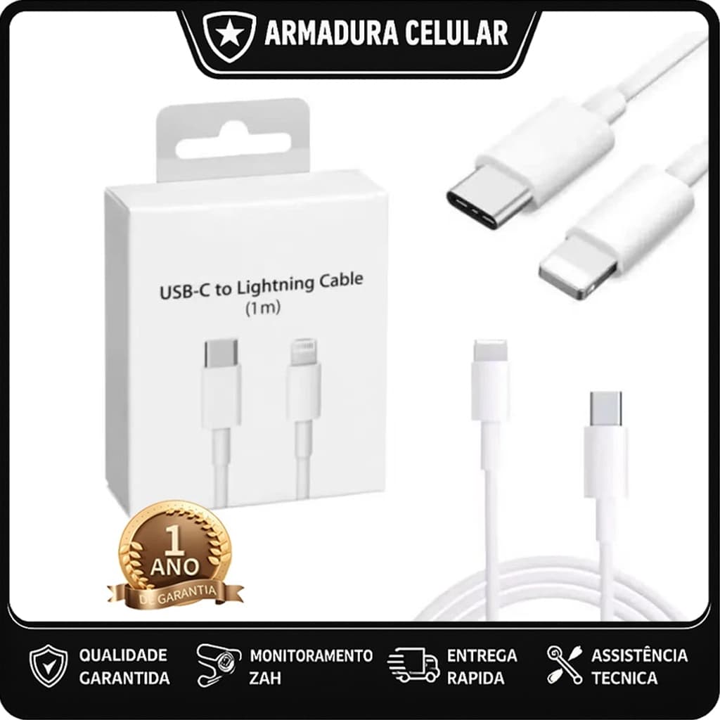 【Brasil Spot Sale】Cabo Turbo Carregamento Rápido 1 Metro IOS Lightning&USB Para iPhone 5、6、7、8、X、XR、XS、11、12、13、14