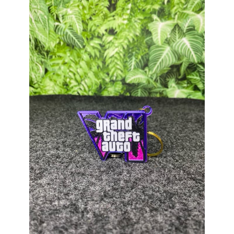 Chaveiro GTA VI GTA 6 - Personalizado Impressão 3D