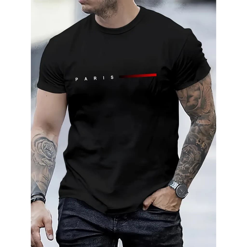 Camiseta Unissex Streetwear Paris Style Camisa 100% Algodão Malha 30.1 Premium Confortavel