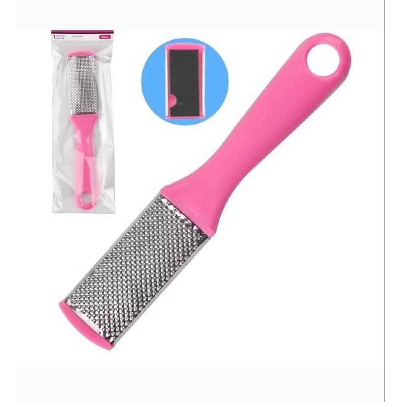 Lixa de Calos Dupla Face Inox Remove Calos Para Pedicures Podólogos