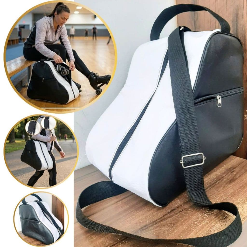 Mochila/ Bolsa P/ Patins Infantil Adulto Quad In Line Roller patinação recreação