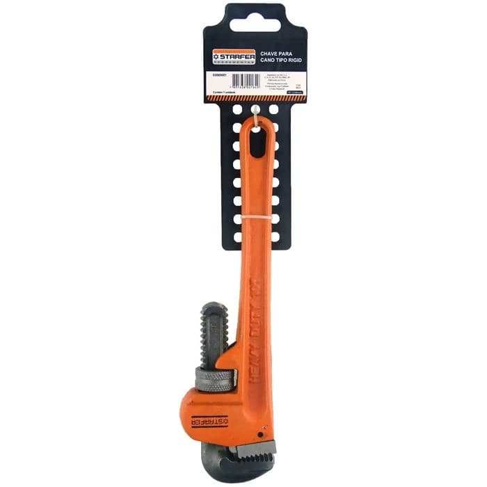 Chave Grifo Tipo Rígido Profissional Starfer Mandíbula com Encaixe Preciso p/ Aperto e Desaperto SB