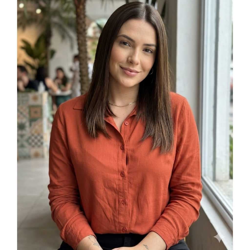 Camisa Camisete branca Manga Longa| Moda Evangélica | Blusa Feminina | social feminina