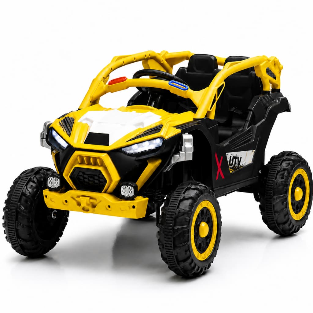 Quadriciclo Carro Carrinho Jipe Elétrico Adventure Infantil UTV com Controle Remoto Luzes LED e Som