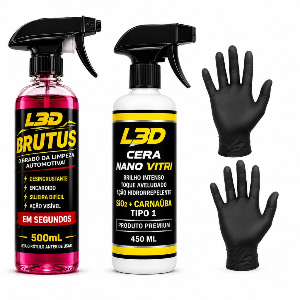 Cera Automotiva SiO2 Carnaúba 450ml + Removedor de Manchas Automotivo Vidro Lataria Aluminio Oxidação