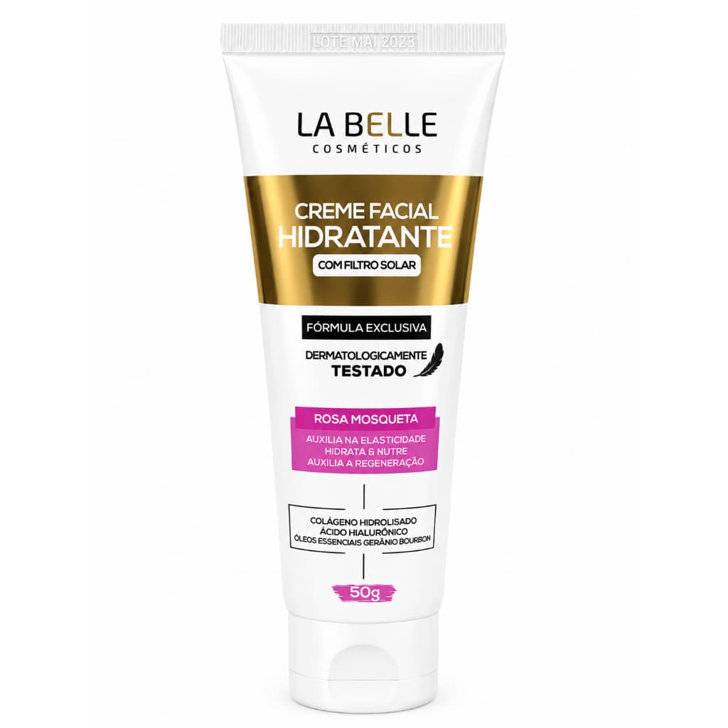 Creme Facial Hidratante Rosa Mosqueta com Filtro Solar 50g