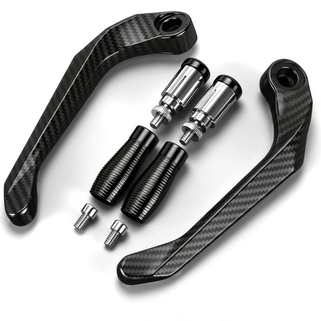 Protetor de Manete Universal Moto Esportiva Alumínio CNC Guidão 22mm Freio Embreagem Par