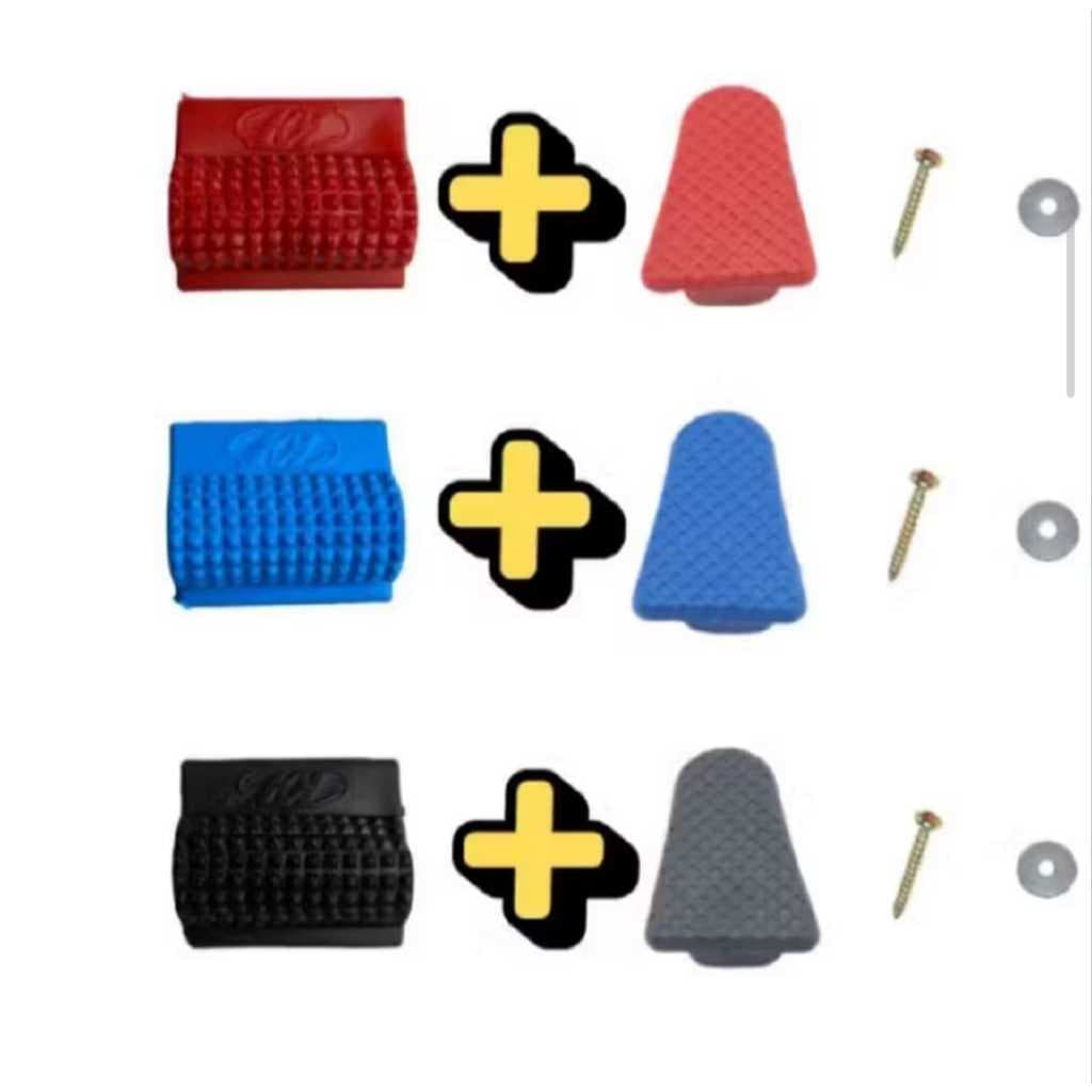 KIT Protetor Pedal Marcha Câmbio Calçado Tenis Sapato Tortuga + Protetor Pedal Freio Crosser XTZ 150 250 Lander Tenere