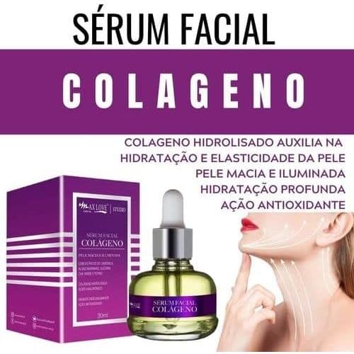 Sérum Facial Colágeno Max Love 30ml Antiflacidez E Firmeza