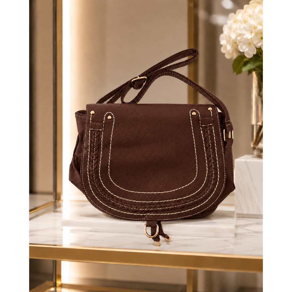 Bolsa Feminina Transversal em Couro sintético