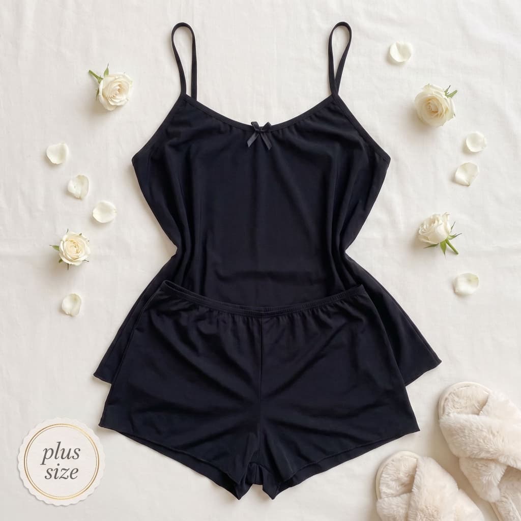 Short Doll Plus Size Unitário – Pijama Feminino Liso, Fresquinho e Confortável Escolha sua Cor