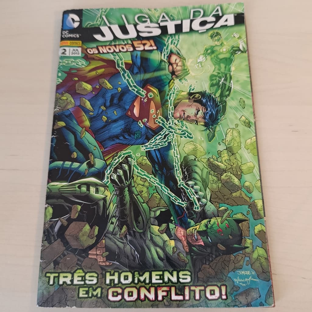 HQ Liga da Justiça Nº 2: Três Homens em Conflito | Os Novos 52