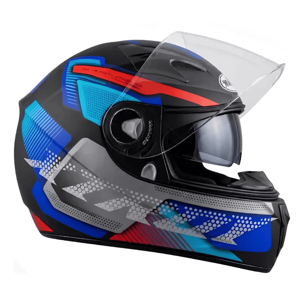 Capacete Moto Fechado com Óculos Solar Interno Xtroy Furious Fosco Forro Removível Envio Imediato