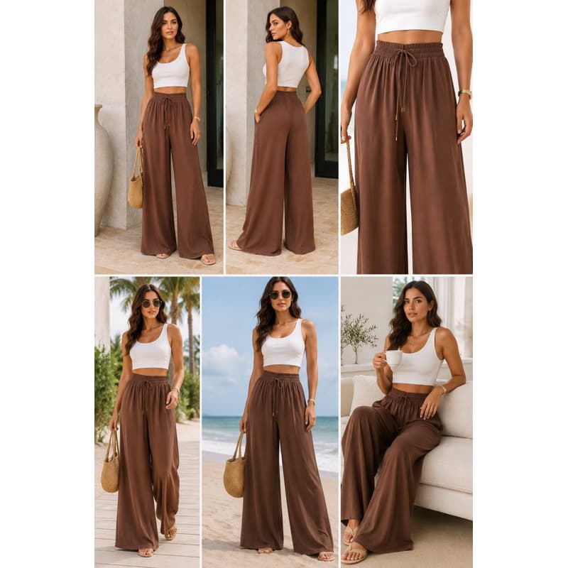 Calça Pantalona em tecido duna : leve, elegante e perfeita para qualquer ocasião - garanta ja sua !