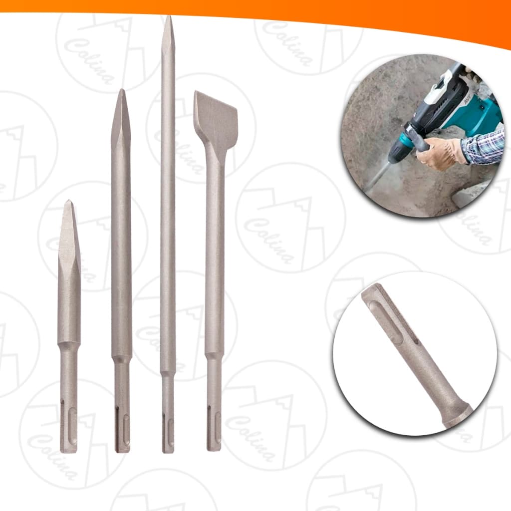 Jogo SDS Kit De Ponteiras E Talhadeira Para Martelete Concreto Importadora Util