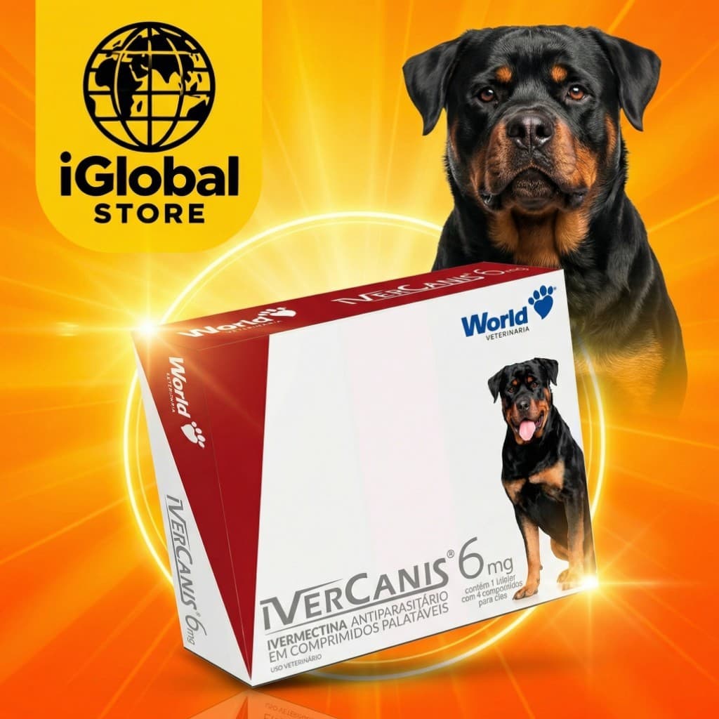 Remédio para Cães 4 Comprimidos Contra Carrapatos, Pulgas e Vermes - Envio Imediato