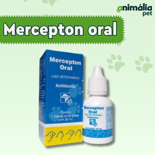 Anti tóxico Mercepton Oral cães e gatos 20ml - Bravet