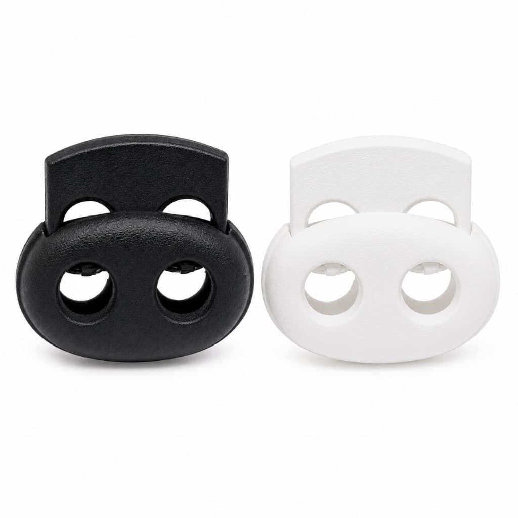 Kit 10 Ponteira Fecho Regulador Focinho de Porco Branco Preto Passador Enforcador Cordão Elastico