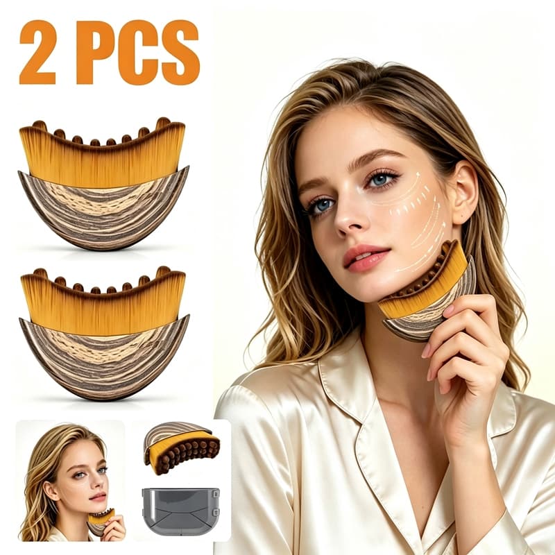 Escova De Massagem De Drenagem Linfática Para Contorno Corporal E Pescoço Facial