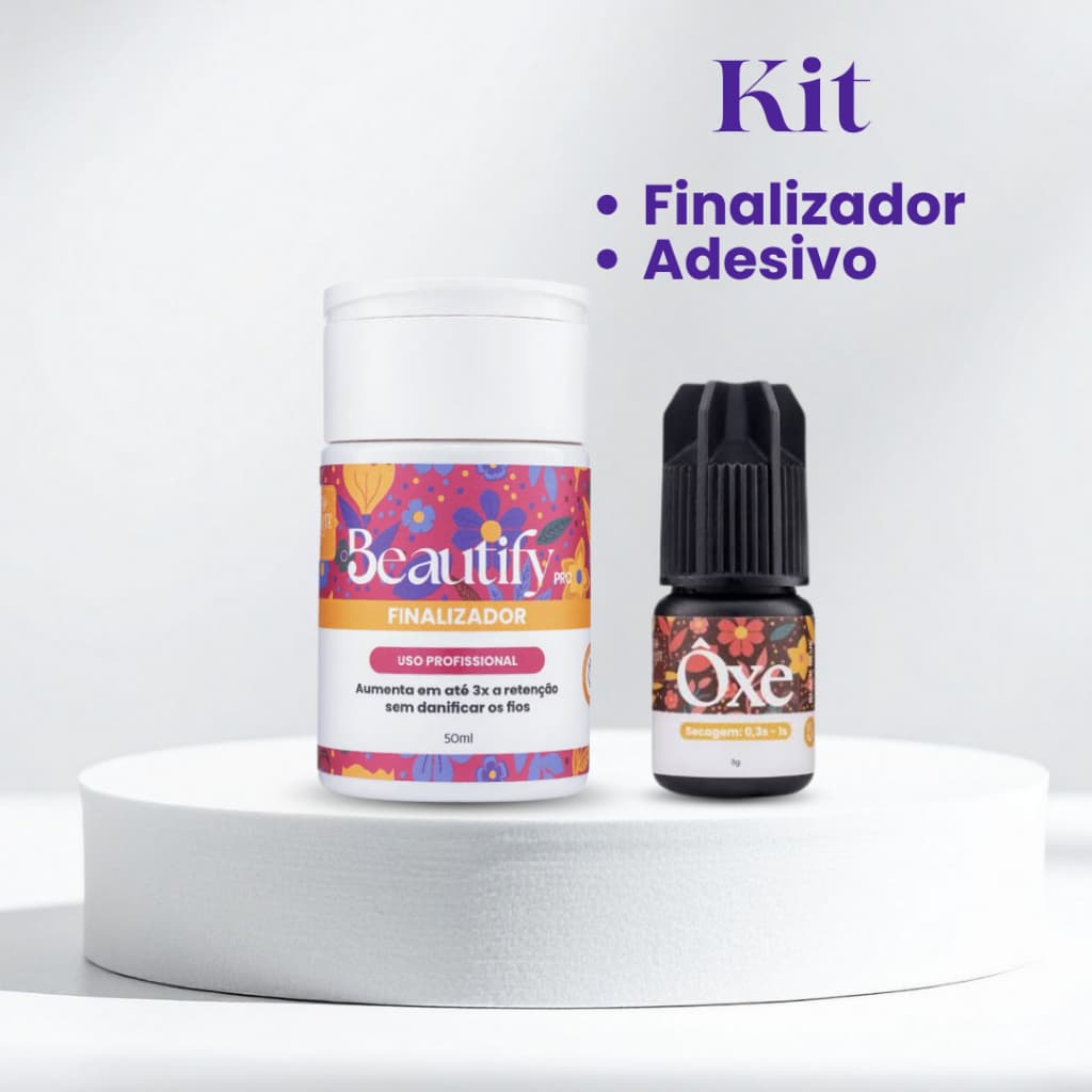 Kit Finalizador Beautify 50ml + Cola Oxe 3g  Beautify Norte Nordeste Retenção