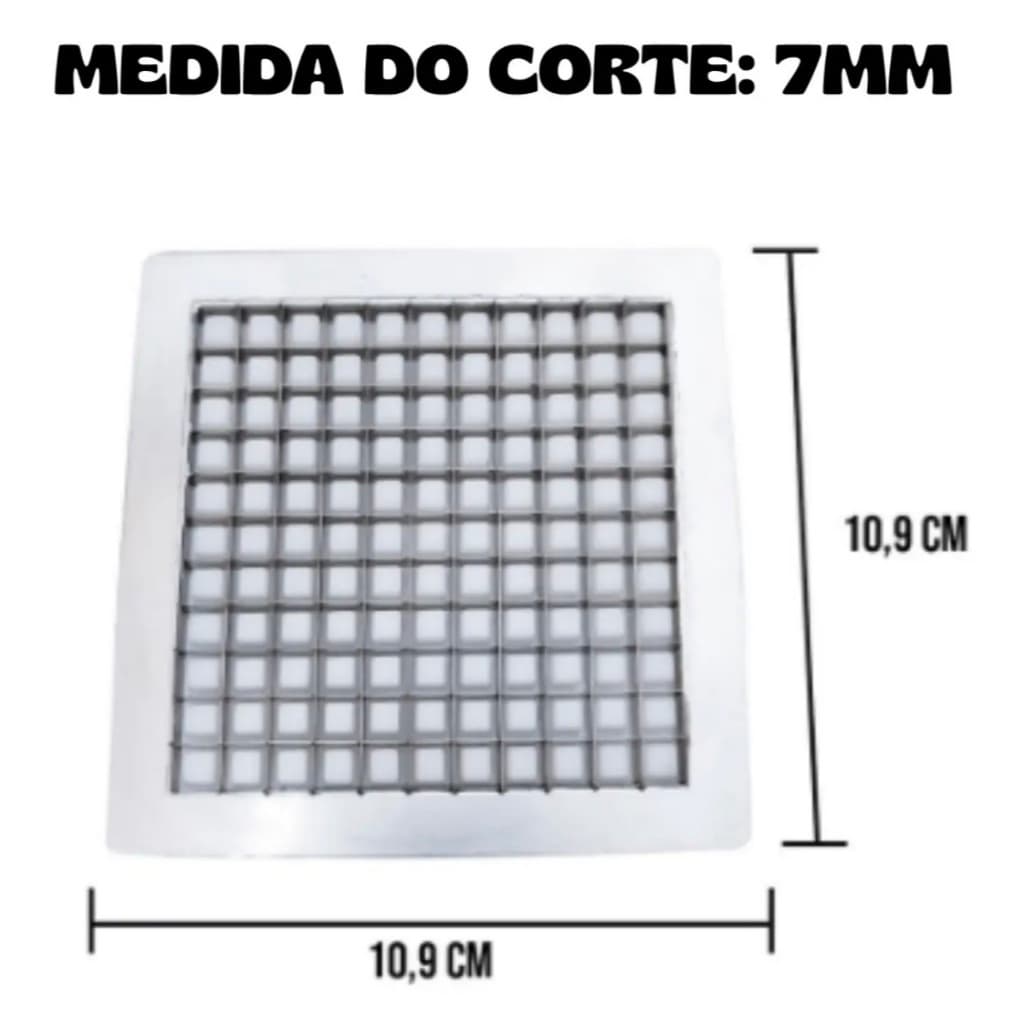 Lâmina 7mm Para Picador Cortador De Legumes Médio Grande Kit Faca