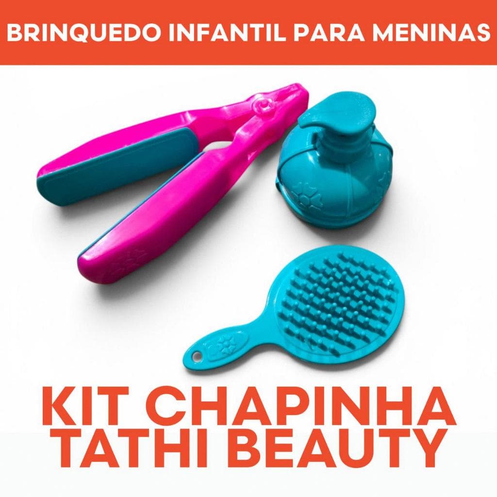Brinquedo Kit Chapinha De Cabelo Infantil Tathi Beauty Menina Tafeplas Salão De Beleza Infantil Faz De Conta