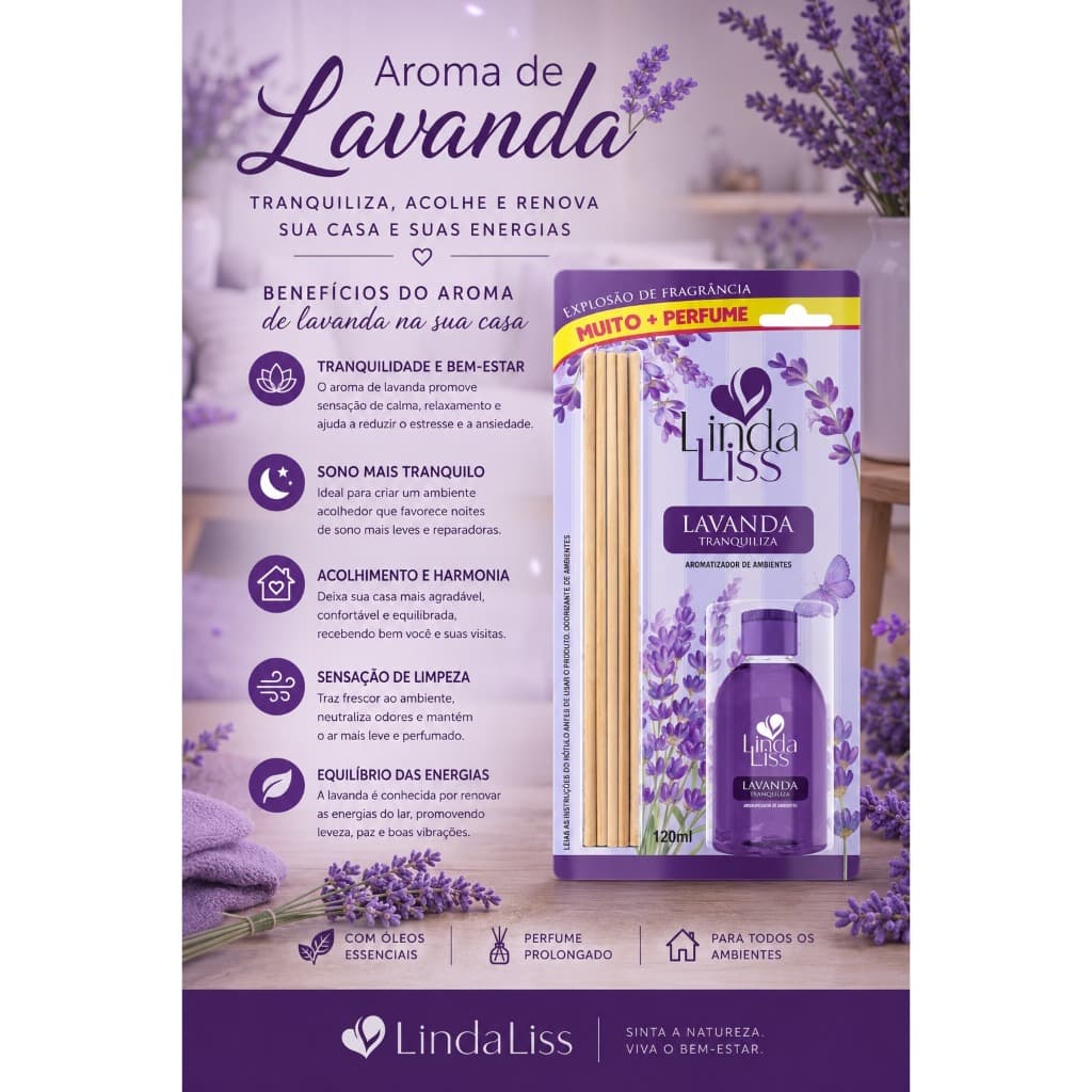 Aromatizador de Ambiente Concentrado – Cheirinho de Casa | Perfuma Ambientes | Fragrância Duradoura - 120ml