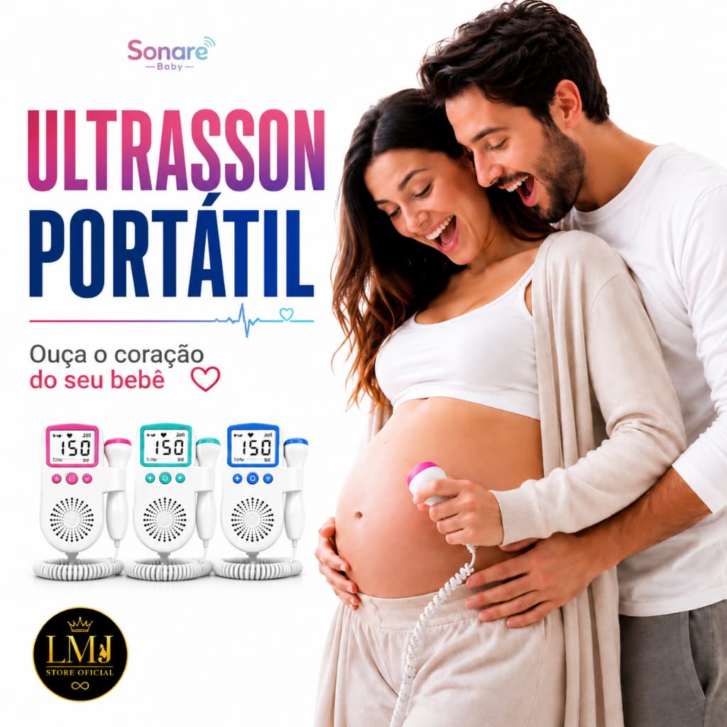 Monitor de Batimentos Cardíacos do Bebê Portátil