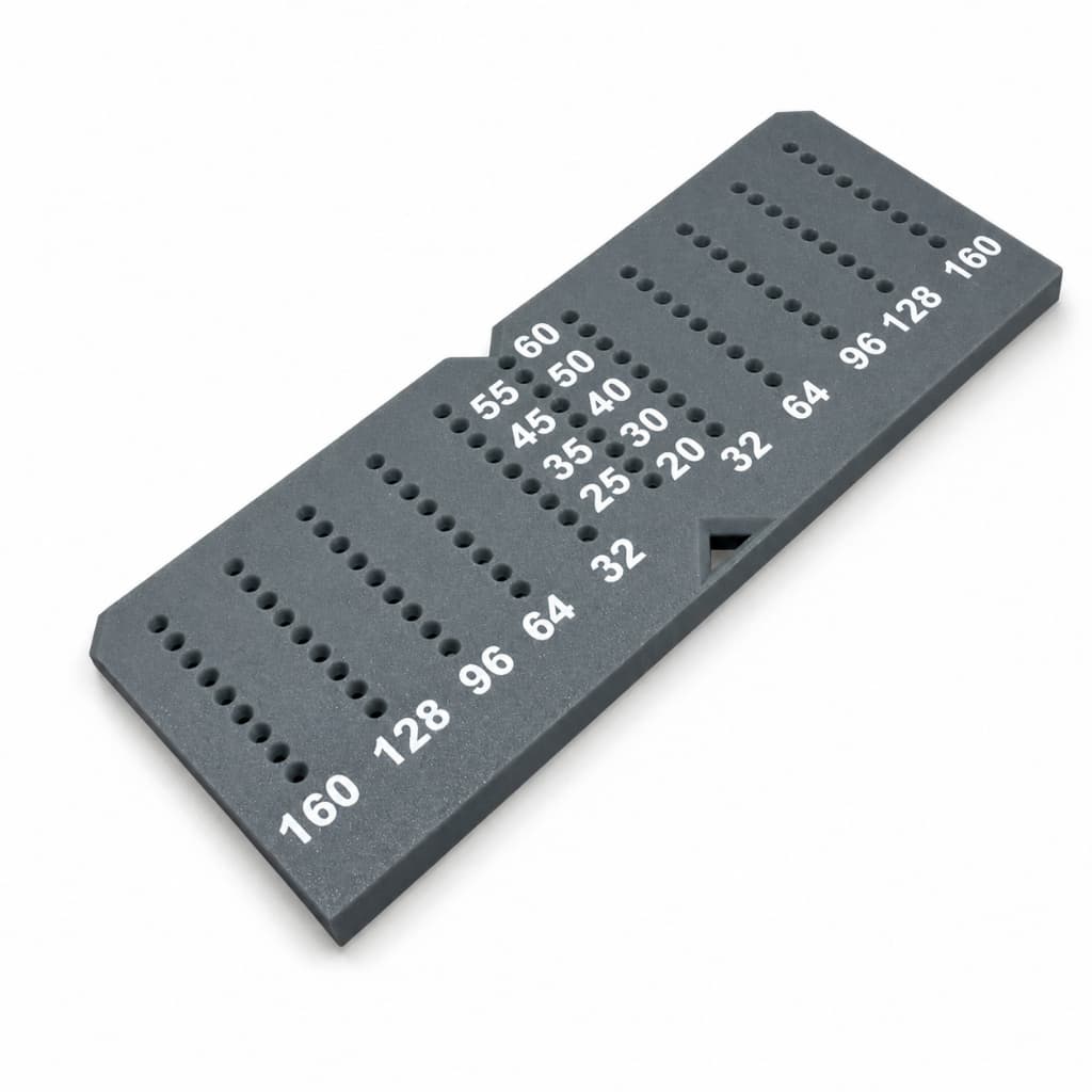 Gabarito para Puxador de Gaveta Marcenaria Furação 32 a 160mm