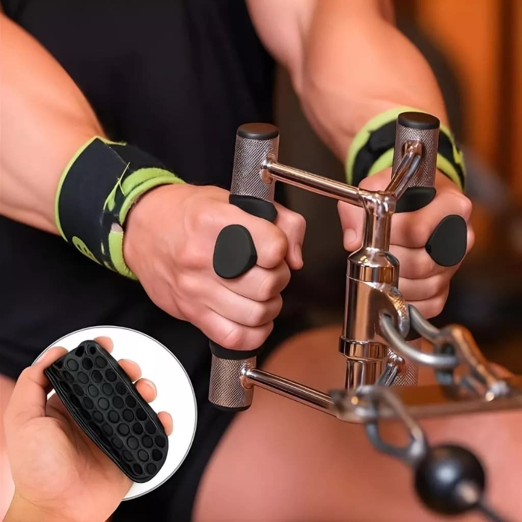 Luva De Levantamento De Peso Grip Para Mãos Anti-Slip Silicone Musculação e Treino Ergonômico Ginastica Antiderrapante