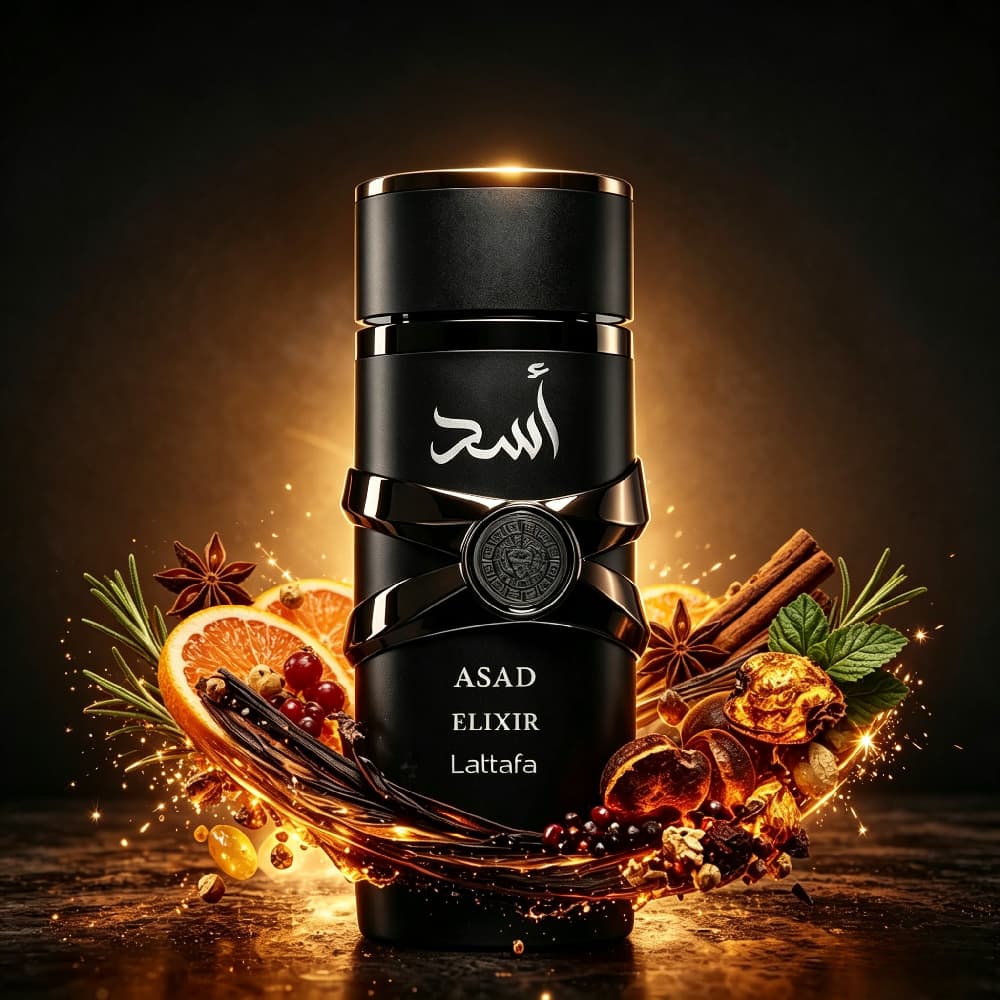 Perfume Árabe Lattafa Asad Elixir Masculino / Yara Elixir Feminino EDP 100ml Original Fixação Duradoura Presente