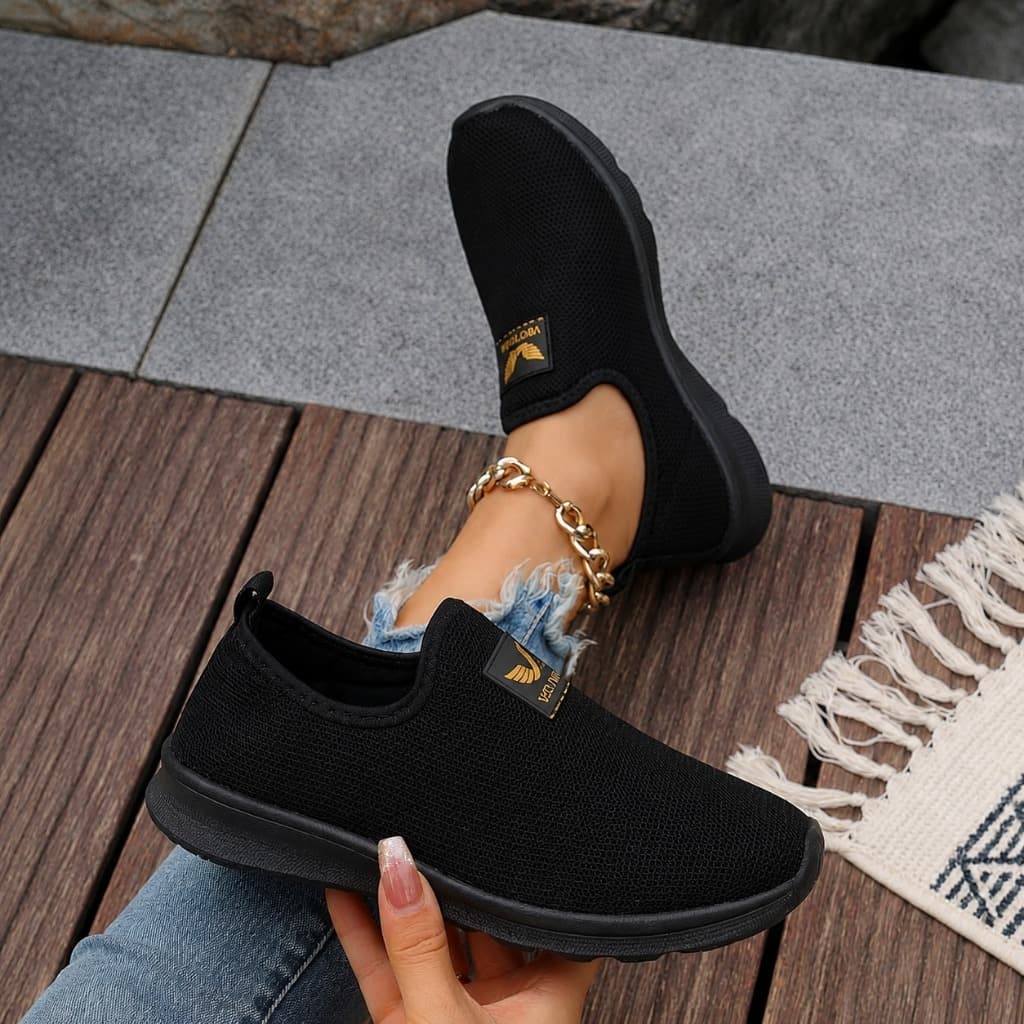 Tênis Feminino Slip On Ortopédico Calce Fácil Confortável