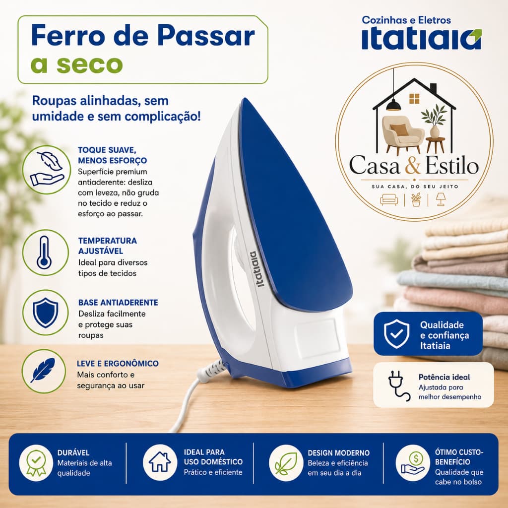 Ferro a Seco 1200w 110v
