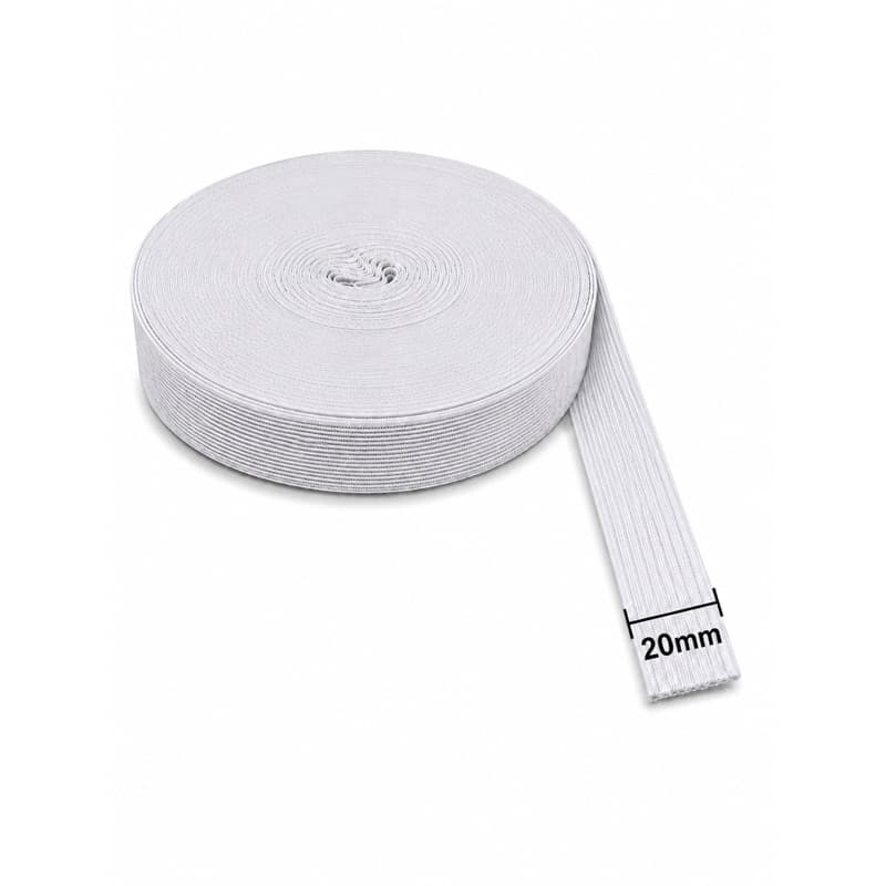 Elástico de embutir 20mm (ROLO C/ 25 metros) ENVIO IMEDIATO!!